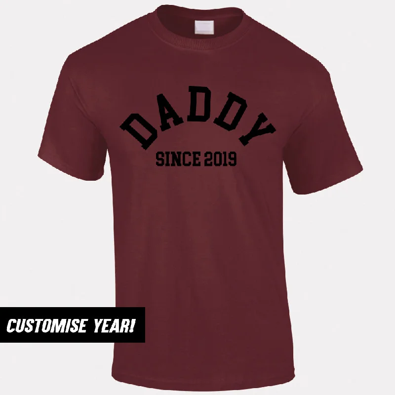 Personalised Daddy Since T-Shirt (MRK X) Hip Men's Urban Hip Men's Urban
