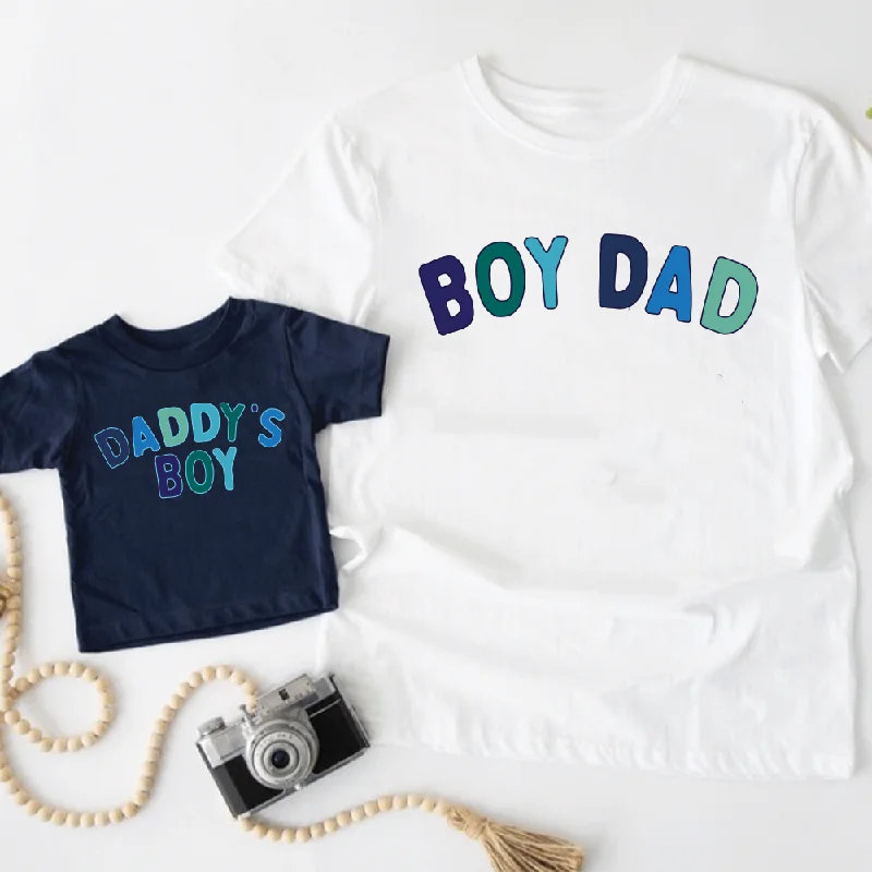 Boy Dad & Daddy's Boy Matching T-shirts Tough Men's Tactical Tough Men's Tactical