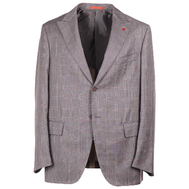 Isaia 'Sanita' Peak Lapel Wool Suit Elegant Men's Cashmere Elegant Men's Cashmere