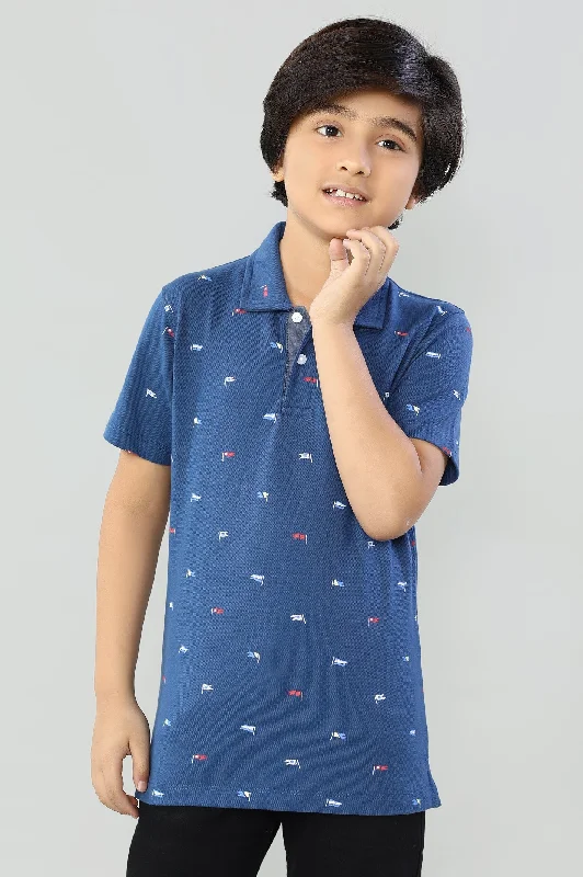 Printed Polo Beach Beach