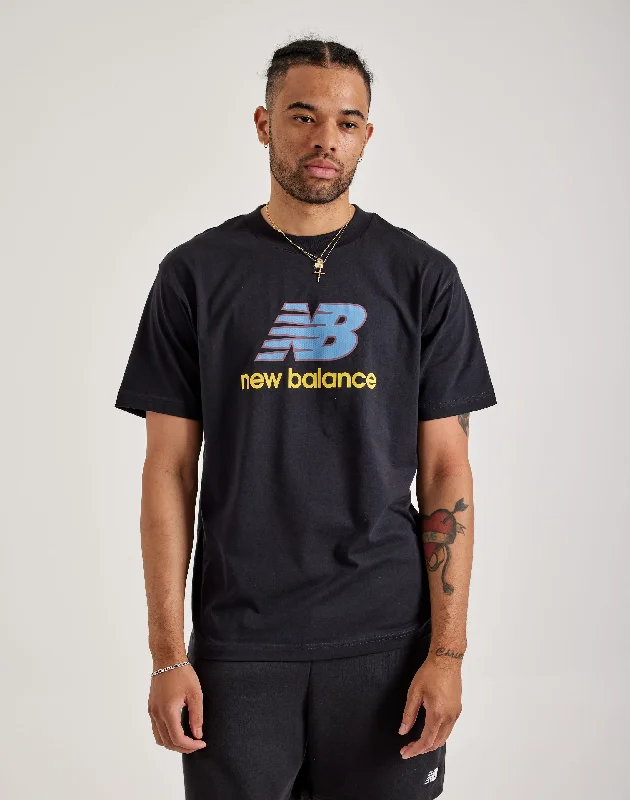 New Balance Stacked Logo Tee Sleek Men's Contemporary  Sleek Men's Contemporary 