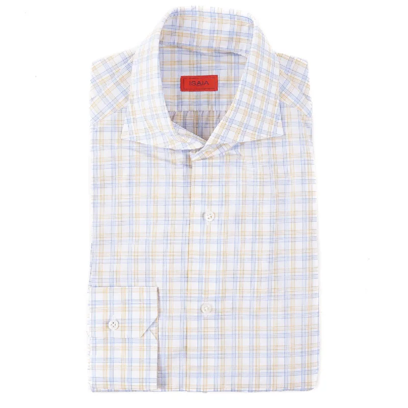 Isaia Tailored-Fit 'Mix' Cotton Shirt Business Business
