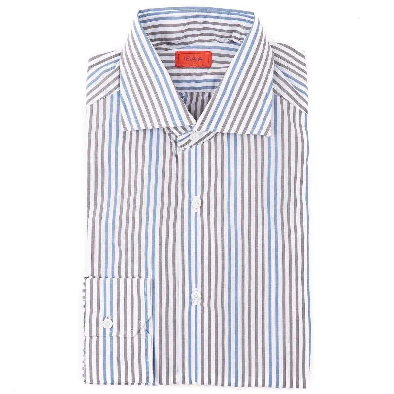 Isaia Tailored-Fit 'Mix' Cotton Shirt Traditional Men's Country Traditional Men's Country Isaia Tailored-Fit 'Mix' Cotton Shirt Traditional Men's Country Traditional Men's Country