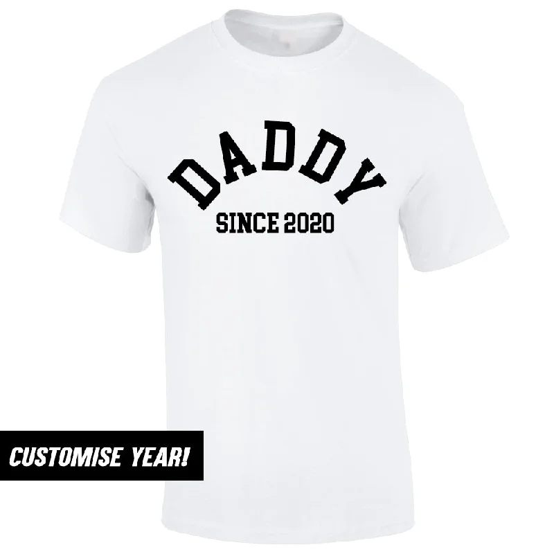 Personalised Daddy Since T-Shirt (MRK X) Minimalist Men's Casual Minimalist Men's Casual Personalised Daddy Since T-Shirt (MRK X) Minimalist Men's Casual Minimalist Men's Casual