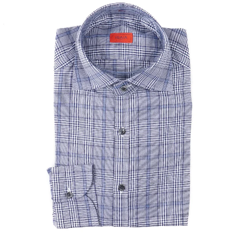 Isaia 'Mix' Lightweight Cotton Shirt Sporty Men's Tennis Sporty Men's Tennis