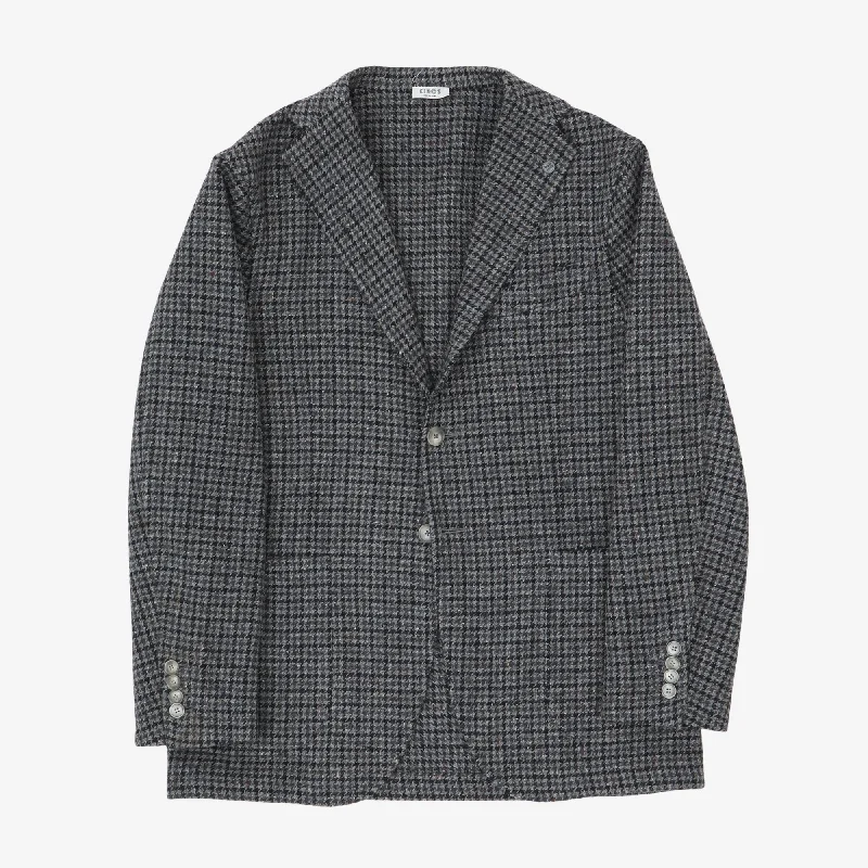 Houndstooth Tweed Blazer Luxurious Men's High Luxurious Men's High