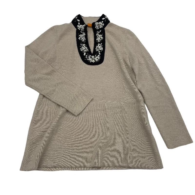 TAN TORY BURCH SWEATER DESIGNER, Size L Dynamic Men's High Dynamic Men's High