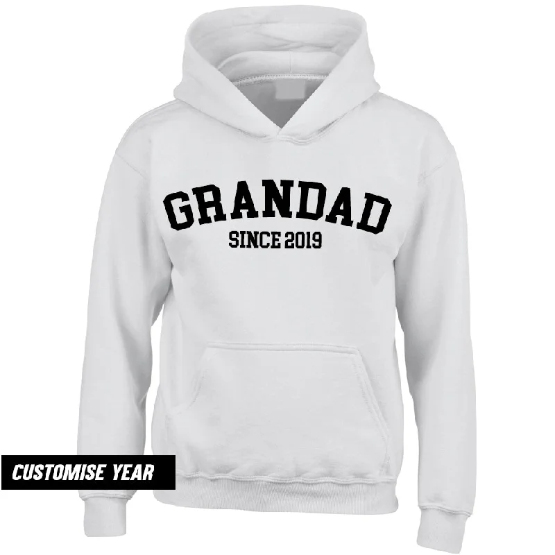 Personalised Grandad Since Hoodie (MRK X) Refined Men's Hand Refined Men's Hand