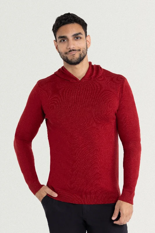 X RAY Men's Basic Casual Pullover Hooded Sweater Beach Beach