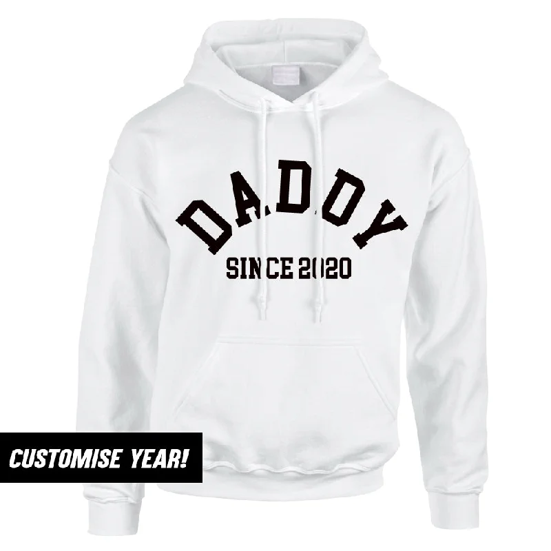 Personalised Daddy Since Hoodie (MRK X) Cclassic Men's Tweed Cclassic Men's Tweed