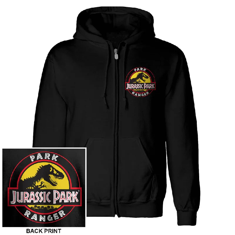 Jurassic Park JP Park Ranger Zip-Up Hood Polished Men's Satin Polished Men's Satin