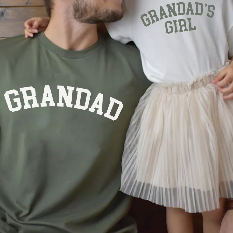 Grandad & Grandad's Girl College Matching T-Shirts Athletic Men's Compression Athletic Men's Compression Grandad & Grandad's Girl College Matching T-Shirts Athletic Men's Compression Athletic Men's Compression