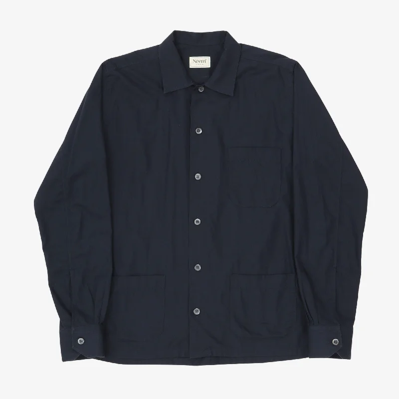 Cotton Shirt Jacket Polished Men's Satin Polished Men's Satin