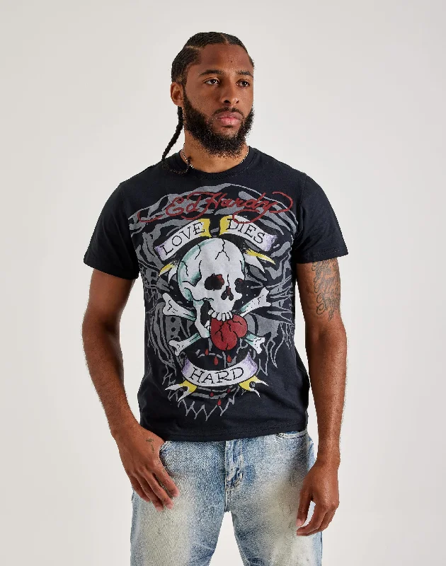 Ed Hardy Love Skull Tiger Tee Stylish Men's Neon Stylish Men's Neon