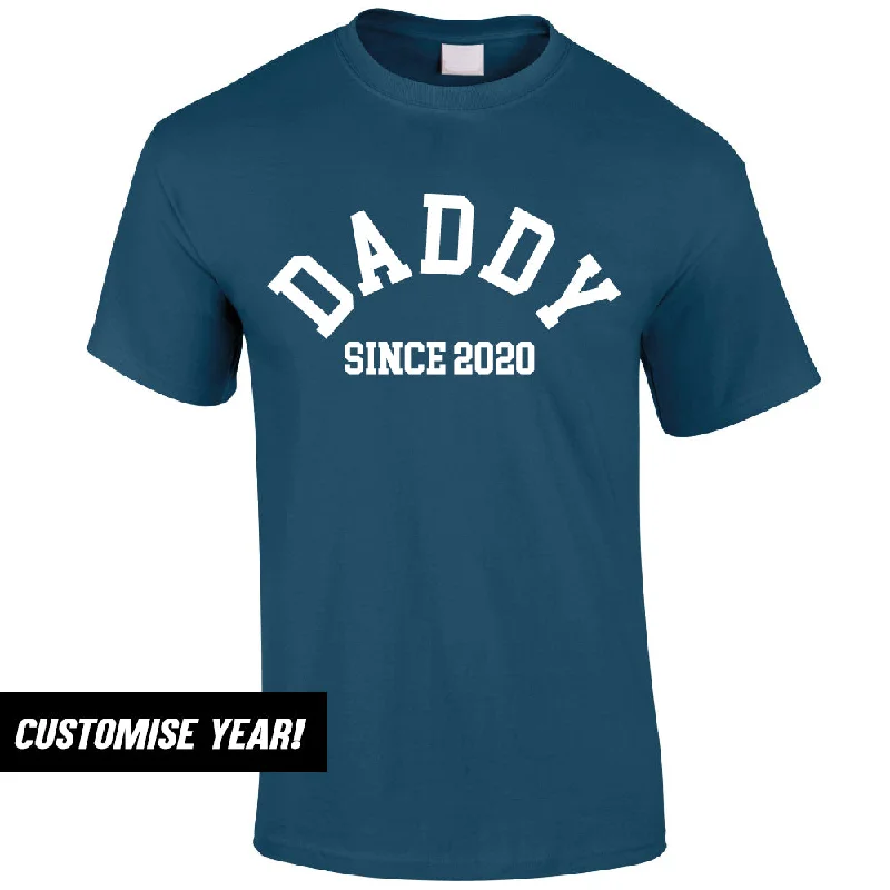 Personalised Daddy Since T-Shirt (MRK X) Trendy Men's Oversized Trendy Men's Oversized Personalised Daddy Since T-Shirt (MRK X) Trendy Men's Oversized Trendy Men's Oversized