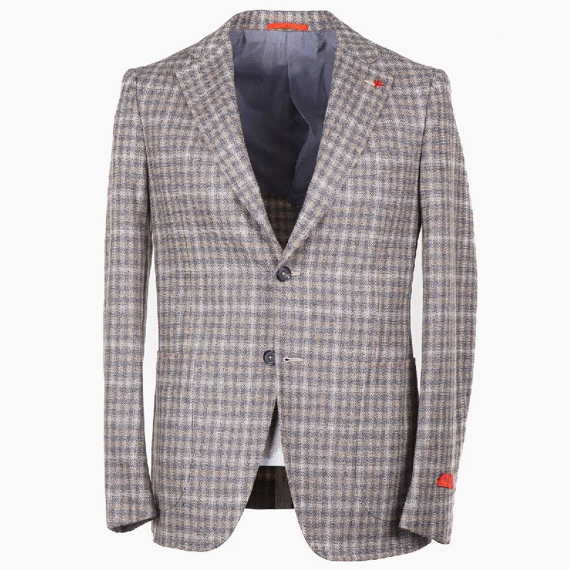 Isaia Slim-Fit Wool-Silk Sport Coat Traditional Men's Wool Traditional Men's Wool