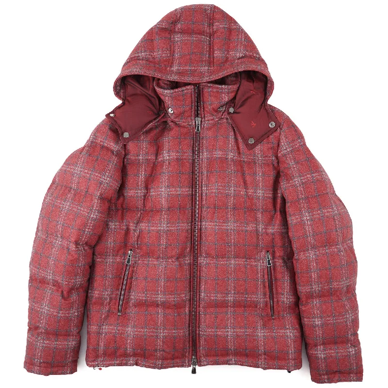 Isaia Quilted Down-Filled Wool Parka Youthful Men's Anime Youthful Men's Anime