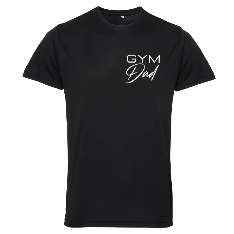 Gym Dad Logo Performance Tee Unique Men's Upcycled Unique Men's Upcycled