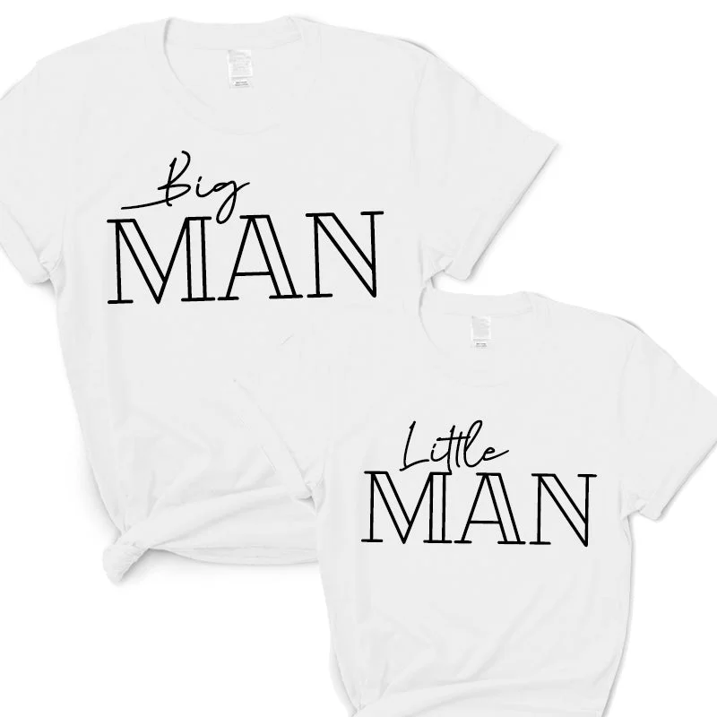 Milano Big Man & Little Man Matching White T-Shirts Tough Men's Tactical Tough Men's Tactical