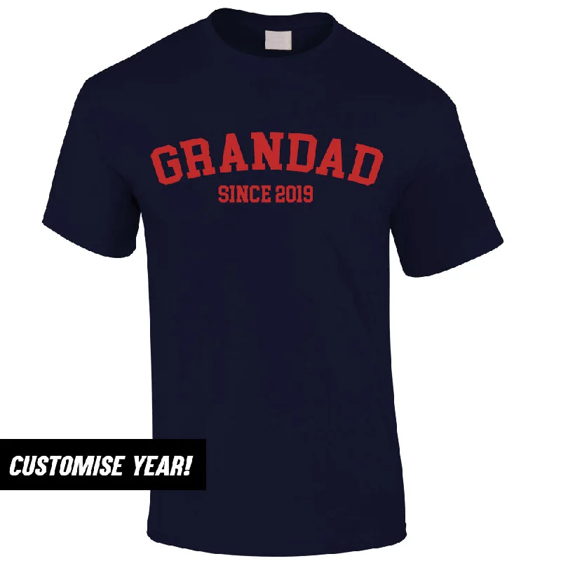 Personalised Grandad Since T-Shirt (MRK X) Sophisticated Men's French Sophisticated Men's French