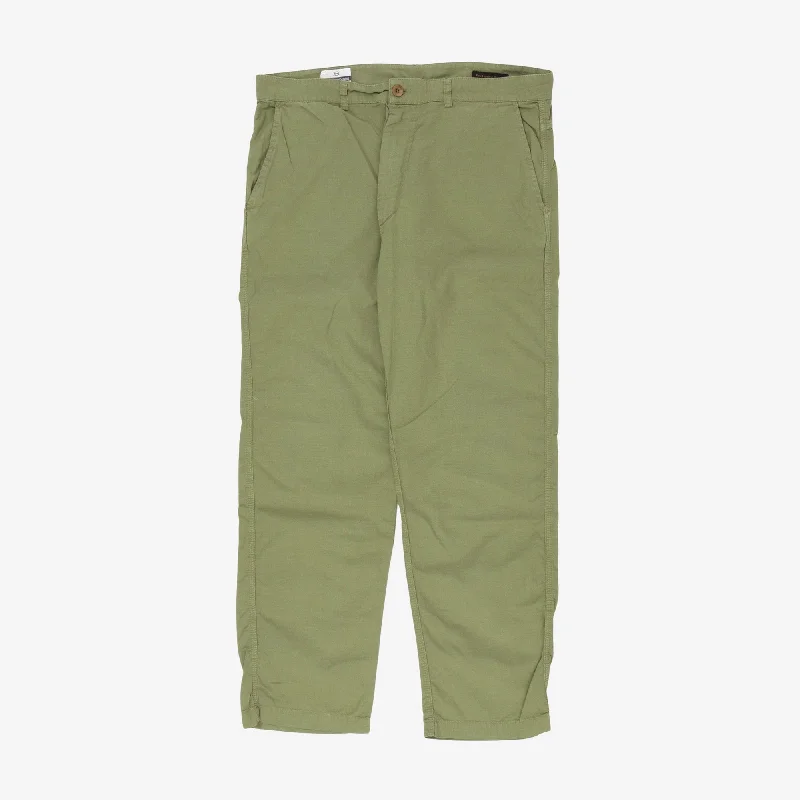 Linen Blend Twill Trousers Sharp Men's Italian Sharp Men's Italian