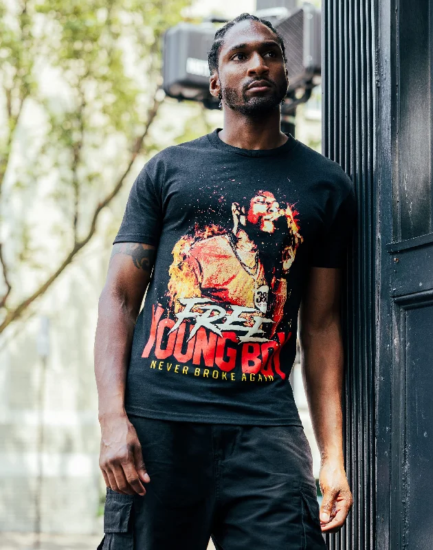 WESTSIDE MERCHANDISING LLC Free Youngboy Tee Monochromatic Office Style Monochromatic Office Style