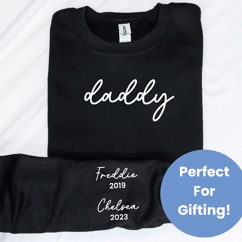 On My Sleeve Personalised Daddy Sweatshirt Tough Men's Military Tough Men's Military On My Sleeve Personalised Daddy Sweatshirt Tough Men's Military Tough Men's Military
