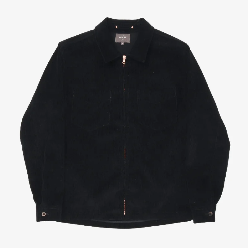 Corduroy Zip Through Overshirt Gym Gym