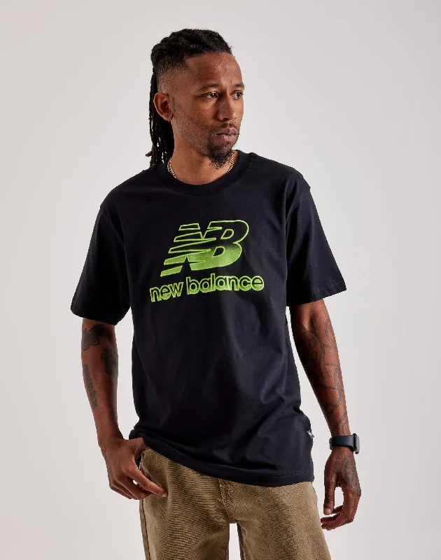 New Balance Stacked Logo Tee Trendy Men's Bucket Trendy Men's Bucket
