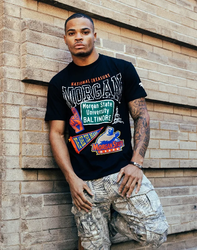 For The Fan Morgan State University Tee Casual Men's Short Casual Men's Short