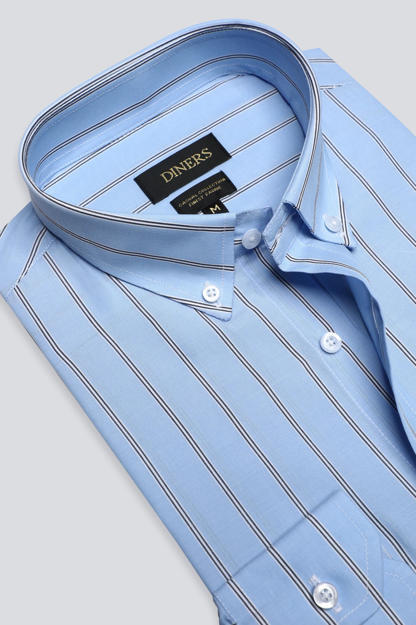 Blue Stripe Casual Shirt Stylish Men's Tropical  Stylish Men's Tropical 