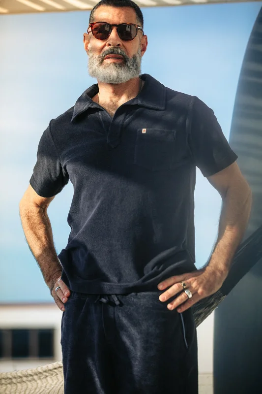 &SONS Solar Polo Navy Sporty Men's Tennis Sporty Men's Tennis