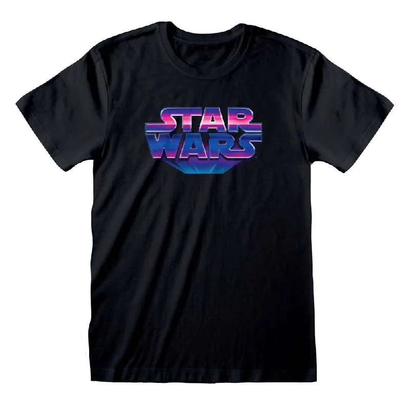 Star Wars 80's Logo T-Shirt Athletic Men's Compression Athletic Men's Compression