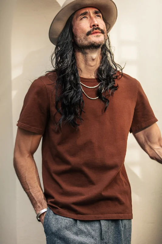 &SONS Boxer T-shirt Chocolate Brown Rugged Men's Outdoor  Rugged Men's Outdoor 