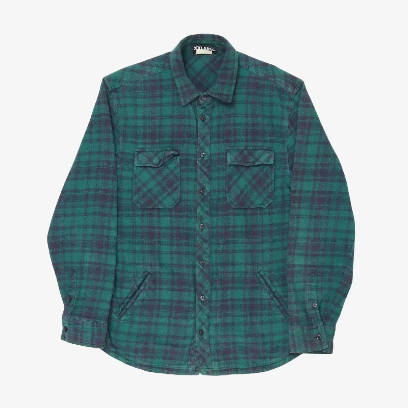Plaid Flannel Shirt Jacket Organic Organic