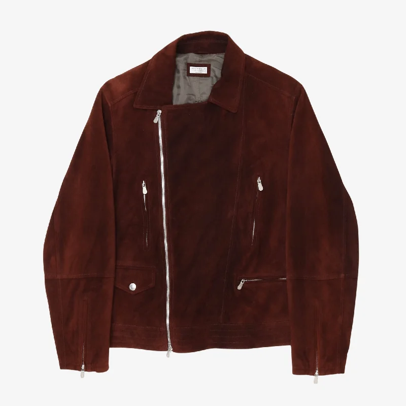 Suede Biker Jacket Earthy Men's Hemp Earthy Men's Hemp