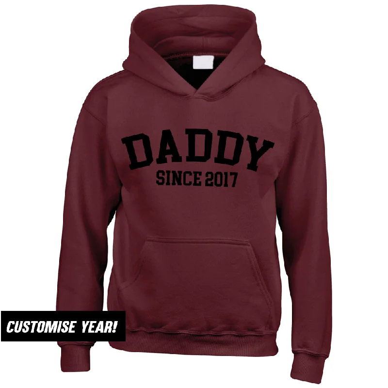 Personalised Daddy Since Hoodie (MRK X) Hip Men's Urban Hip Men's Urban