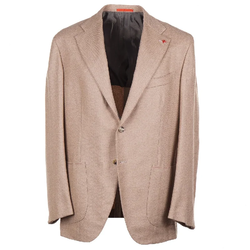 Isaia Baby Camelhair Sport Coat Sleek Men's Metallic Sleek Men's Metallic