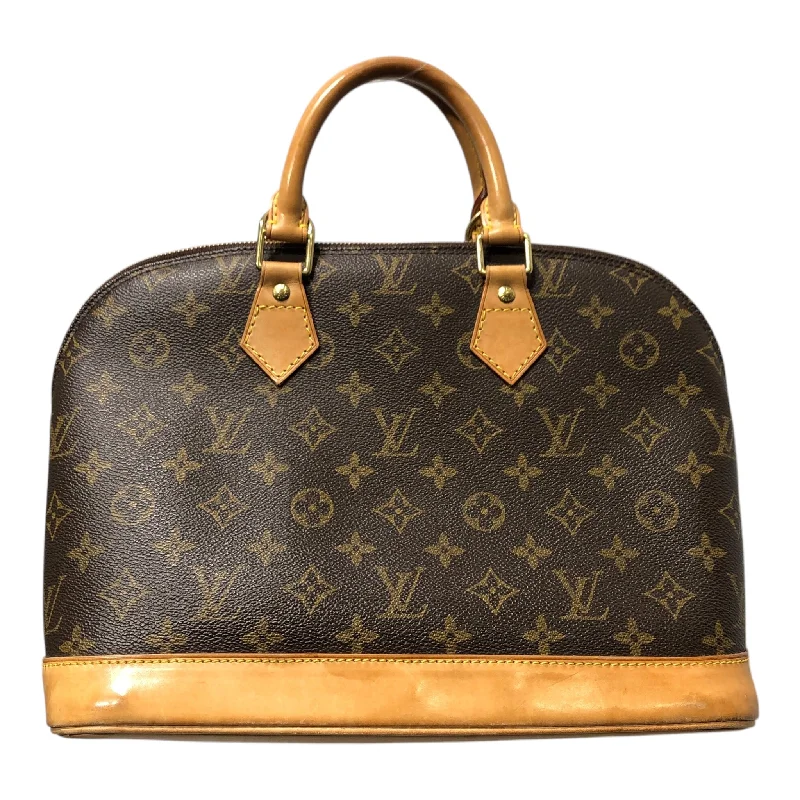 LOUIS VUITTON/Hand Bag/Monogram/Leather/BRW/Alma bag / gold hardware Elegant Men's Formal 