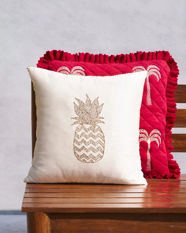 Jewelled Pineapple Cushion Cover Trendy Men's Oversized