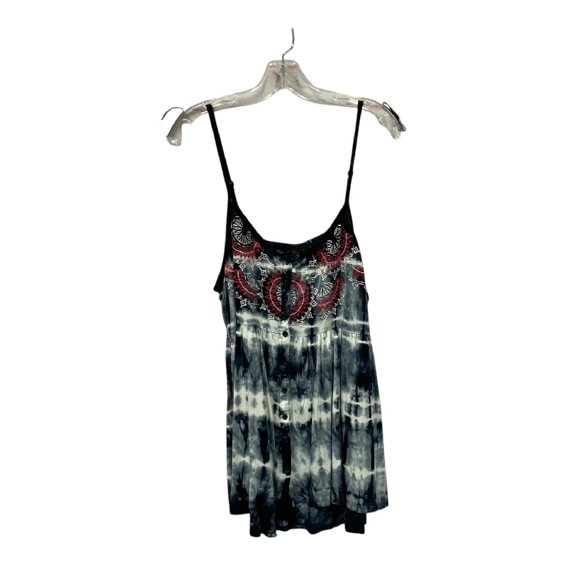 Tank Top By Torrid In Black, Size:1X Modern Men's Geometric