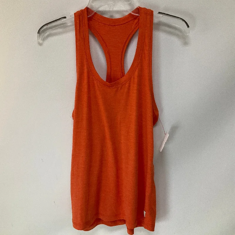 Athletic Tank Top By Vuori In Orange, Size: M Masculine Men's Thick