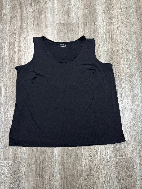 Tank Top By Catherines In Black, Size: 2x Polished Men's Silk