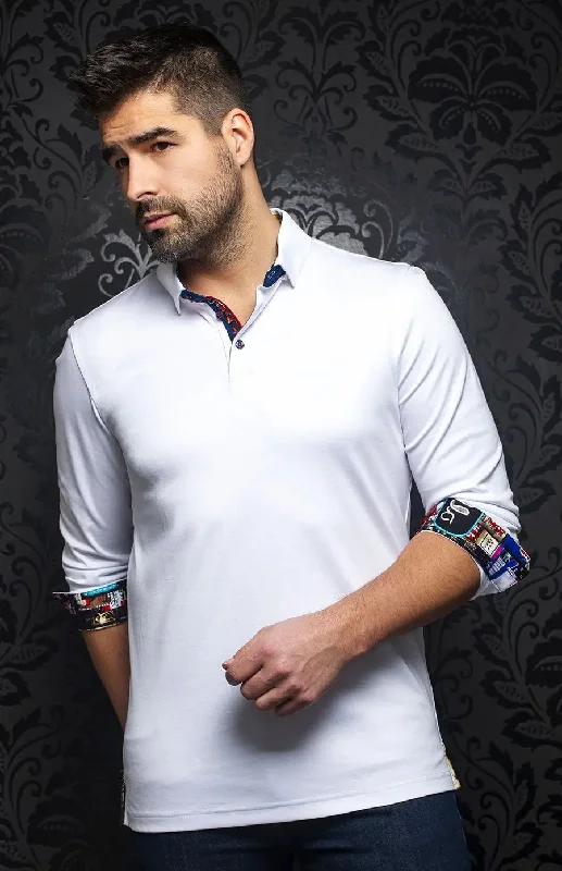 AU NOIR | Polo | Falcon White Monochromatic All