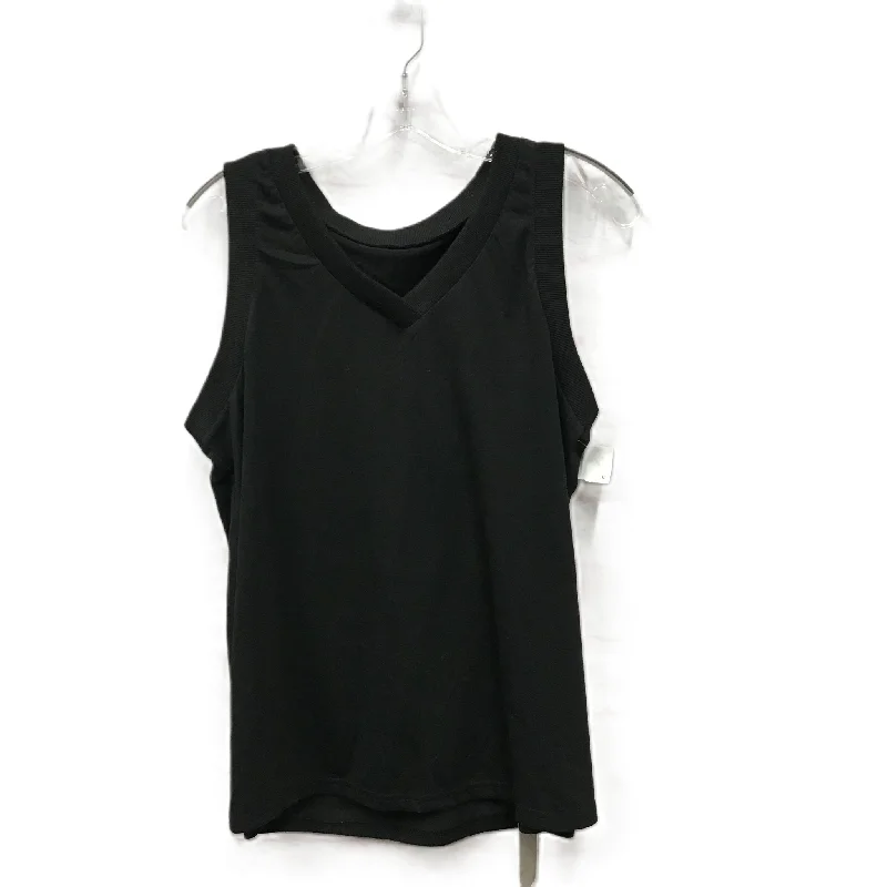 Black Top Sleeveless By emery rose, Size: L Refined Men's Velvet