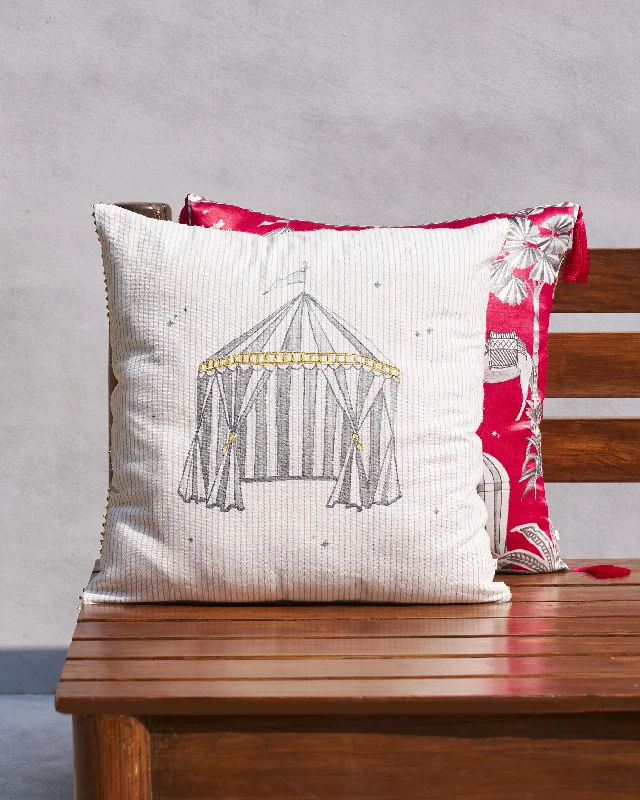 Tinghir Tent Cushion Cover Sleek Men's Metallic