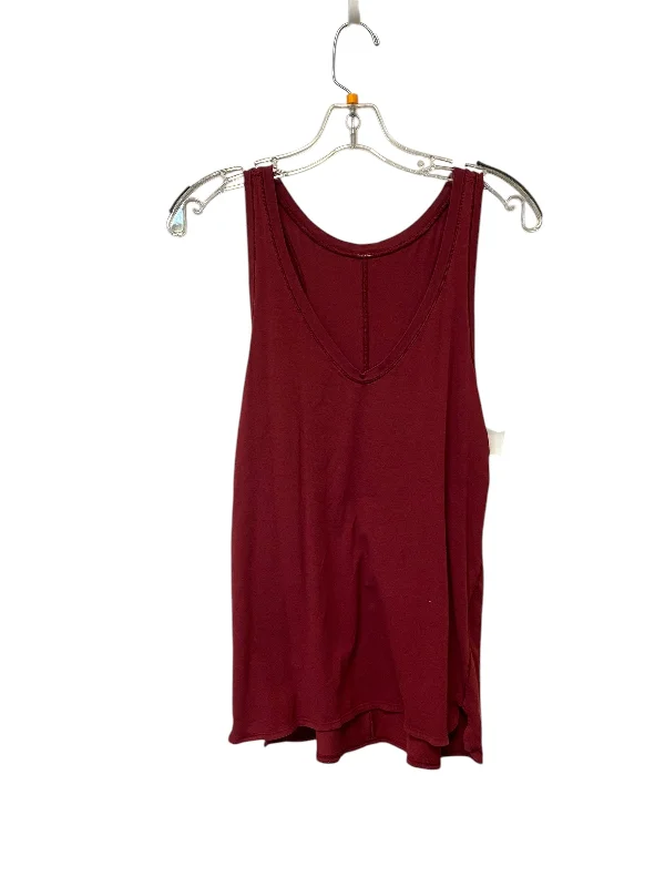Athletic Tank Top By Lululemon In Red, Size: S Sporty Men's Athleisure 