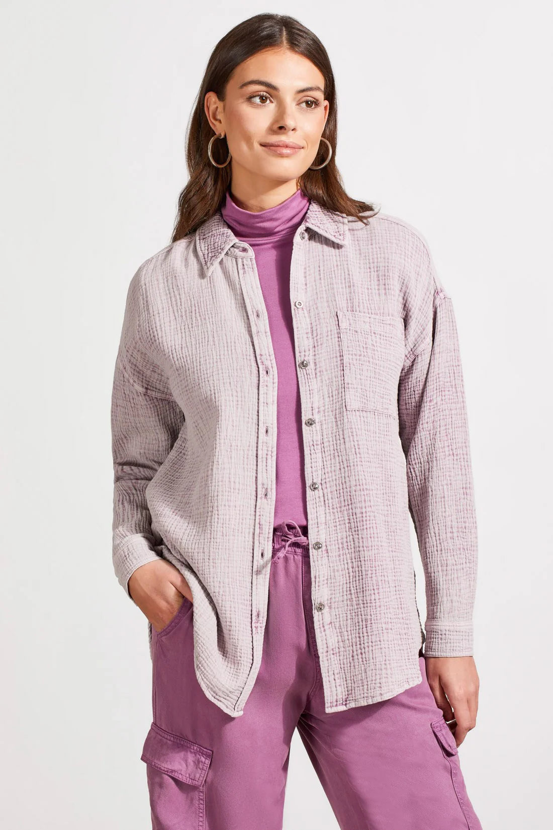 Tribal Waffle Button Up Shirt Lumberjack