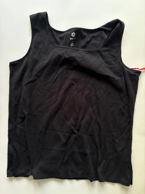 Tank Top By Ruby Rd In Black, Size: 2x Classic Men's Pin