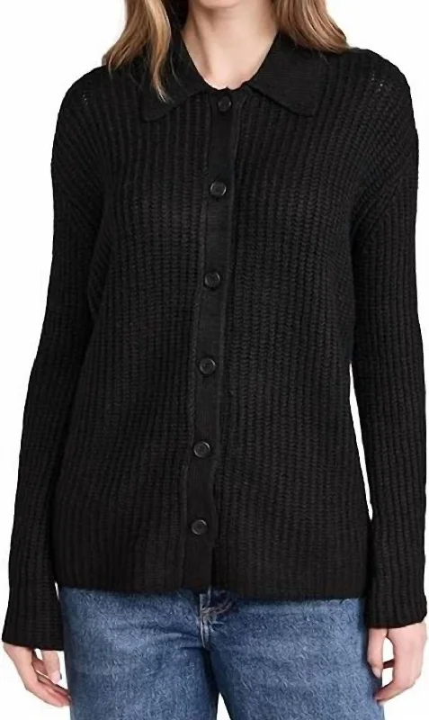 Lennie Button Up Cardigan Refined Men's European